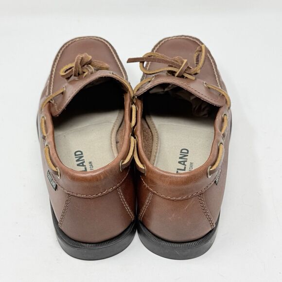 Eastland Yarmouth Camp Moc Shoes Loafers Mens 9.5 W Wide Brown Leather Slip On main image 13